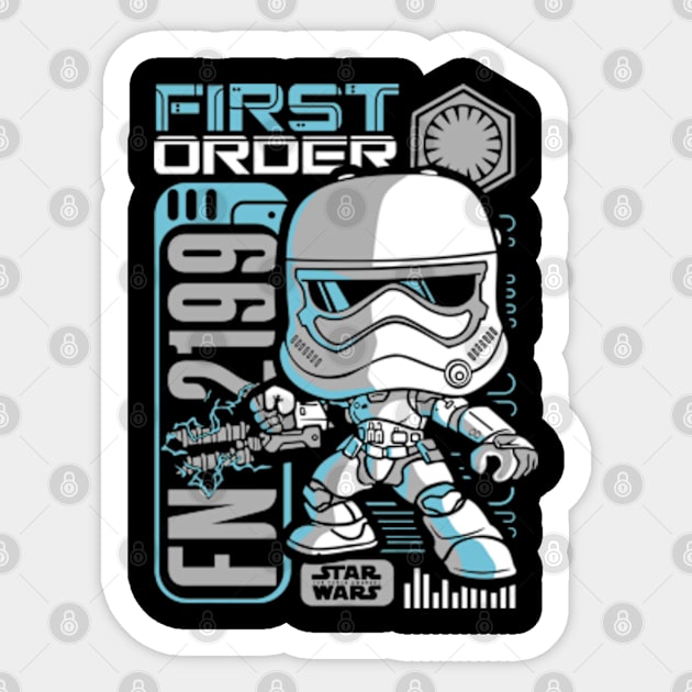 First Order Sticker by Planet of Tees